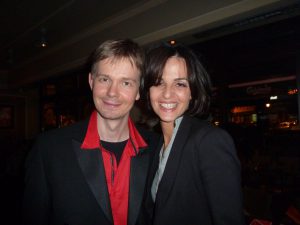 Frederik Magle and Jovana Parlic at the "Woman In Red - Seahorse Aria" premiere.